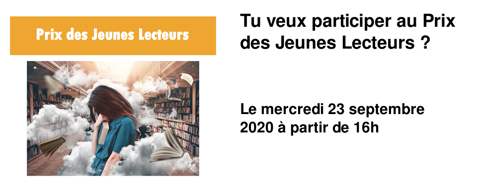 Tu veux participer au Prix des Jeunes Lecteurs ?